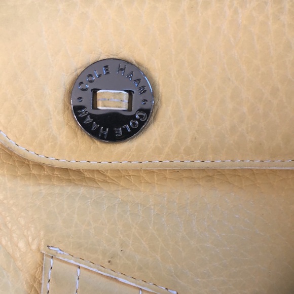 Cole Haan | Village spog yellow leather clutch wristlet handbag - Picture 7 of 15